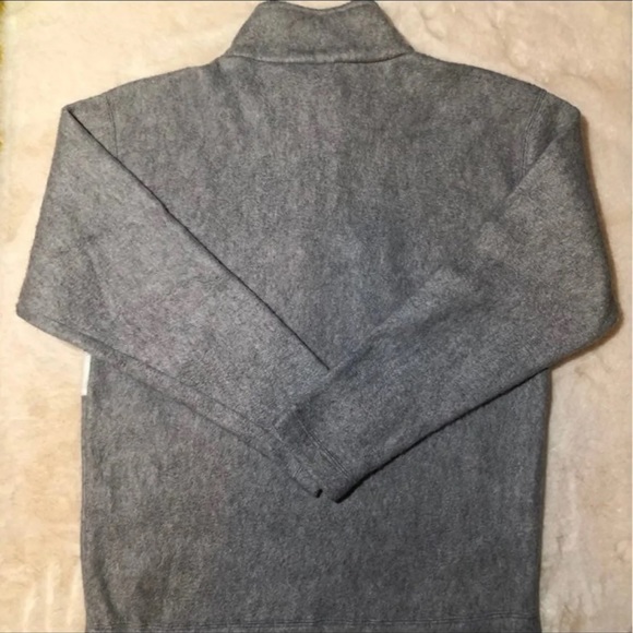 Rare Winnie the Pooh Ski 1/4 Zip Grey Fleece Pullover - Picture 4 of 4